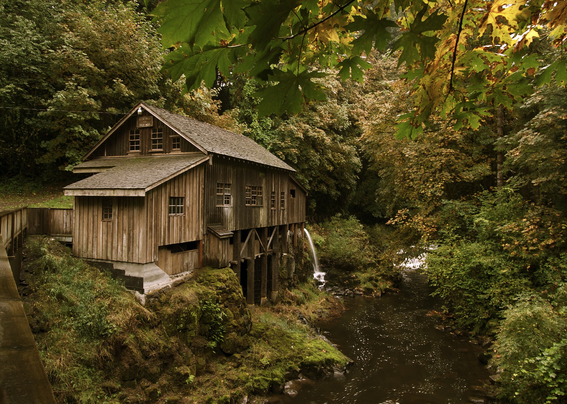 The historic Cedar Creek Grist Mill near Woodland, WA